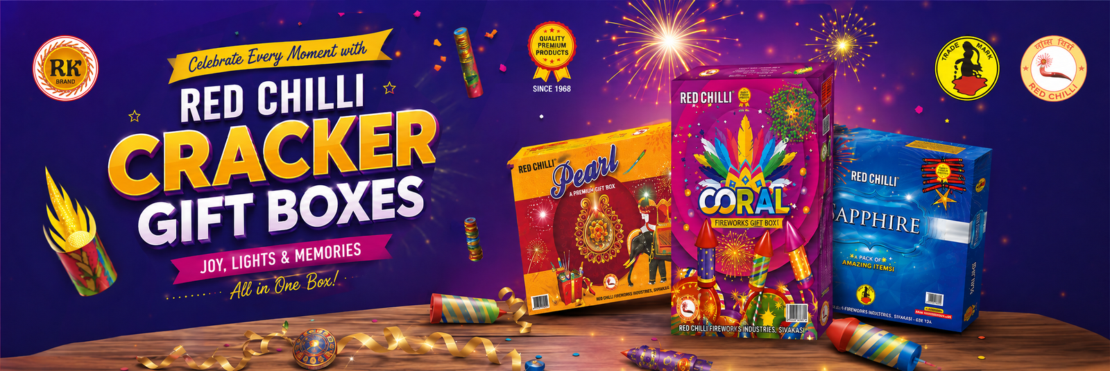 Red Chilli Crackers — premium Sivakasi Diwali crackers
