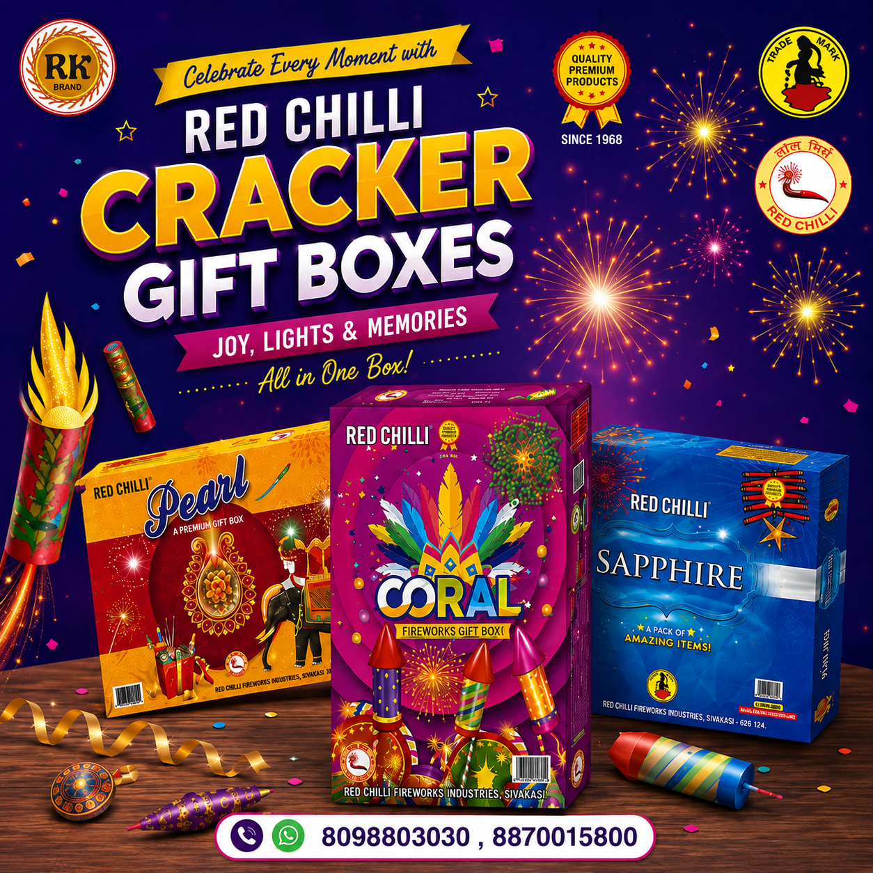 Red Chilli Crackers gift boxes
