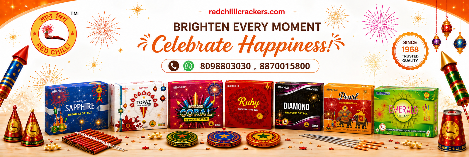Red Chilli Crackers — premium Sivakasi Diwali crackers